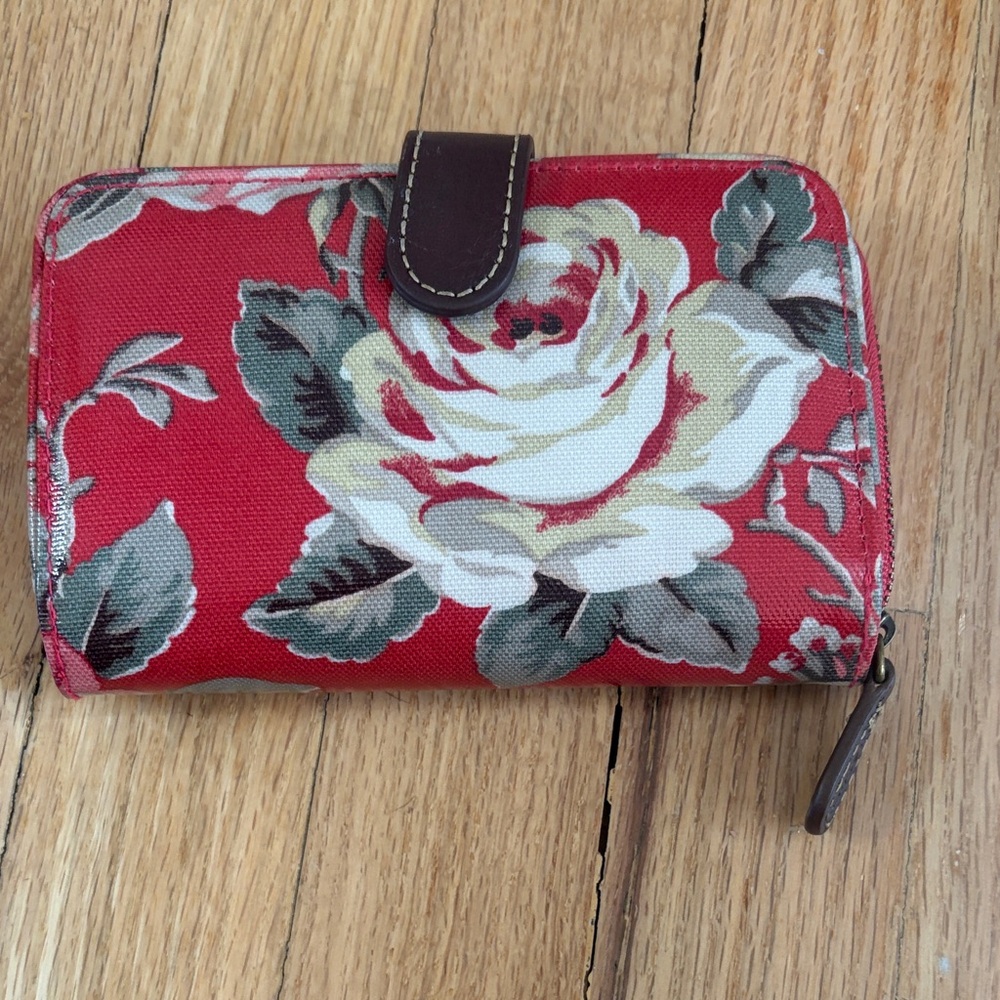 Cath Kidston Red Floral Wallet